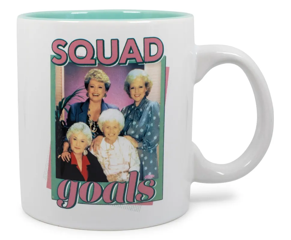 The Golden Girls "Squad Goals" Ceramic Mug Holds 20 Ounces