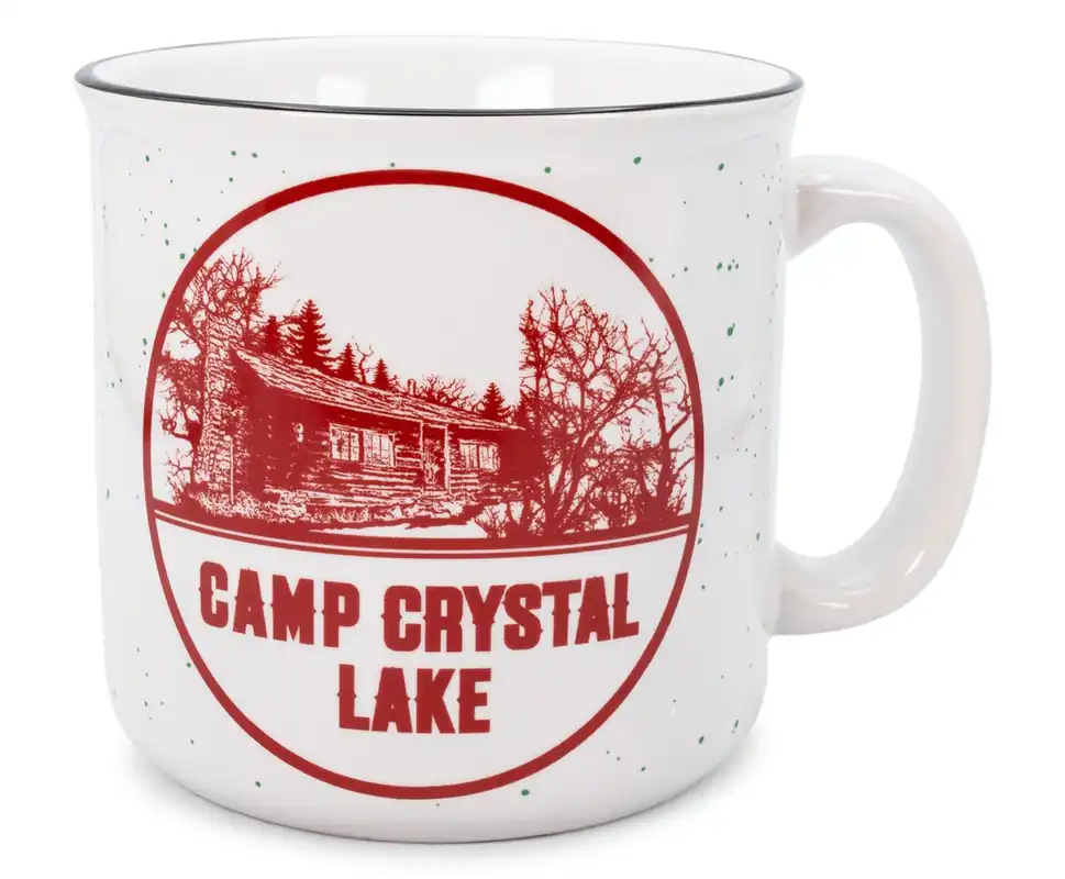 Friday the 13th Camp Crystal Lake Ceramic Camper Mug Holds 20 Ounces