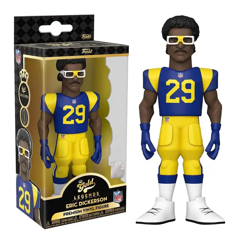 LA Rams NFL Funko Gold 5 Inch Vinyl Figure Eric Dickerson