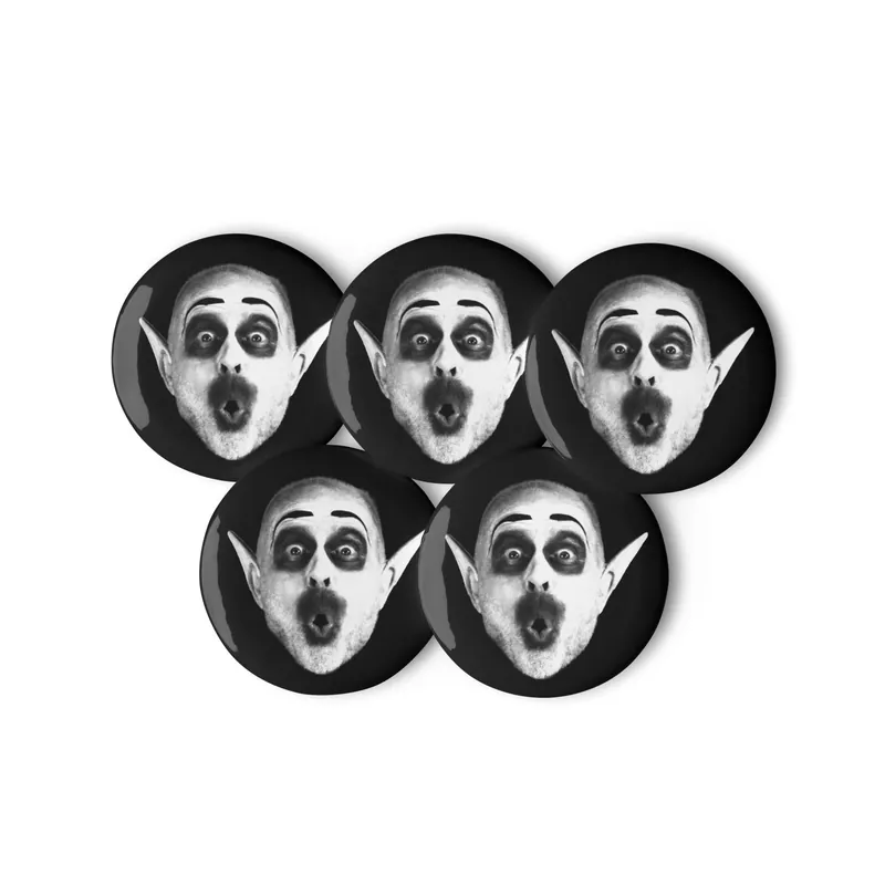 Nostalgiaferatoo™ Big Head Button Set