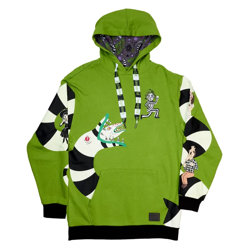 Loungefly Warner Brothers Beetlejuice Glow in the Dark Hoodie