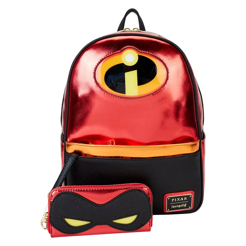 Loungefly Disney Pixar The Incredibles 20th Anniversary Metallic Light Up Mini Backpack