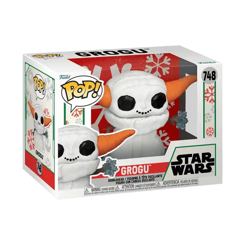 Funko Star Wars The Mandalorian Snowman Grogu Holiday Pop! Vinyl Figure