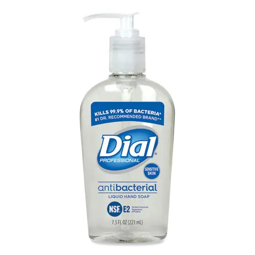 Antibacterial Liquid Hand Soap For Sensitive Skin, Light Floral Scent, 7.5 Oz, 12/carton
