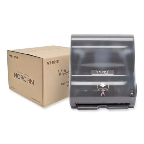 Valay 10 Inch Roll Towel Dispenser, 13.25 X 9 X 14.25, Black
