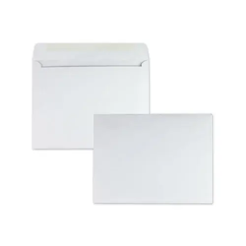 Open-side Booklet Envelope, 13 1/2, Cheese Blade Flap, Gummed Closure, 10 X 13, White, 100/box