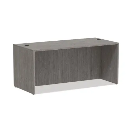 Alera Valencia Series Straight Front Desk Shell, 65" X 29.5" X 29.63", Gray