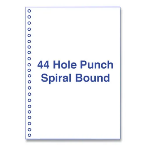 Perforated And Punched Laser Cut Sheets, 44-hole Side Punched, 20 Lb Bond Weight, 8.5 X 11, White, 500/ream