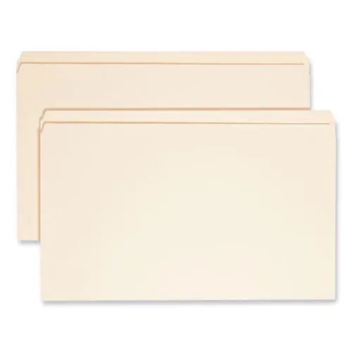 Reinforced Tab Manila File Folders, Straight Tabs, Legal Size, 0.75" Expansion, 11-pt Manila, 100/box