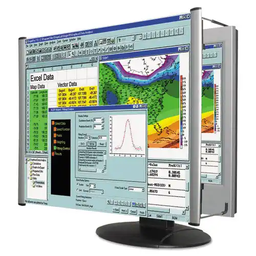 Lcd Monitor Magnifier Filter For 22" Widescreen Flat Panel Monitor, 16 9/16 10 Aspect Ratio