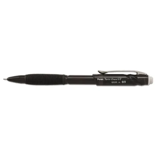 Twist-erase Gt Pencils, 0.5 Mm, Hb ( 2), Black Lead, Black Barrel