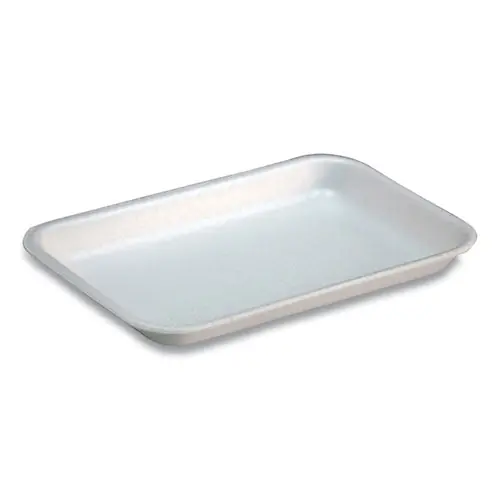 Supermarket Tray, 17s, 8.3 X 4.8 X 0.65, White, Foam, 1,000/carton