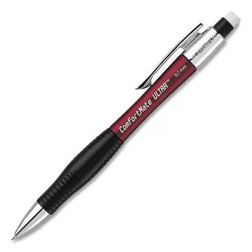 Comfortmate Ultra Mechanical Pencil, 0.7 Mm, Hb ( 2), Black Lead, Assorted Barrel Colors, Dozen