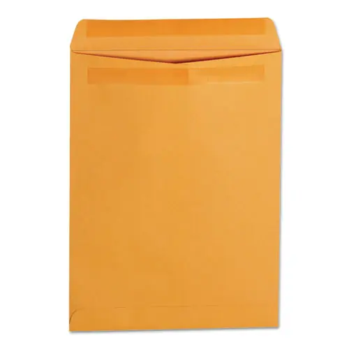 Self-stick Open End Catalog Envelope, 10 1/2, Square Flap, Self-adhesive Closure, 9 X 12, Brown Kraft, 250/box