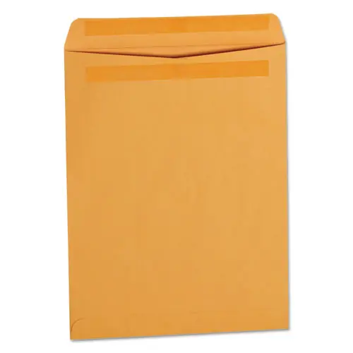 Self-stick Open End Catalog Envelope, 13 1/2, Square Flap, Self-adhesive Closure, 10 X 13, Brown Kraft, 250/box