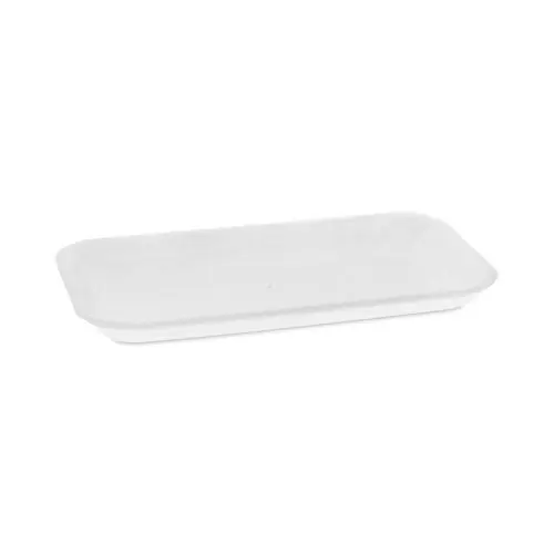 Supermarket Tray, 17, 8.3 X 4.8 X 0.65, White, Foam, 1,000/carton