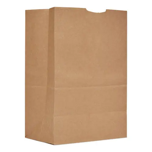Grocery Paper Bags, 1/6 Bbl Size, 12" X 7" X 17", Natural, 500/bundle