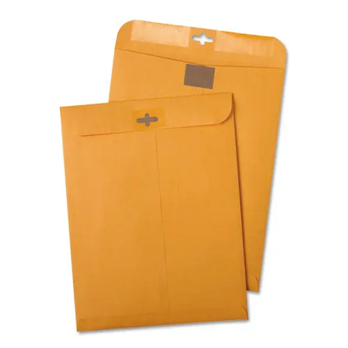 Postage Saving Clearclasp Kraft Envelope, 55, Cheese Blade Flap, Clearclasp Closure, 6 X 9, Brown Kraft, 100/box