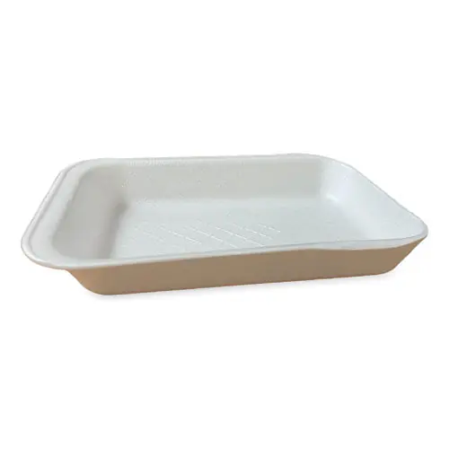 Meat Trays, 2d, 8.56 X 6.1 X 1.2, White, 500/carton
