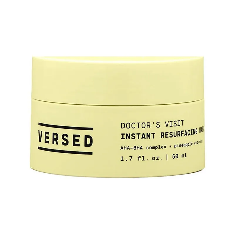 Versed Doctor’s Visit Instant Resurfacing Mask, AHA-BHA Complex + Pineapple Enzymes, 1.7 fl oz