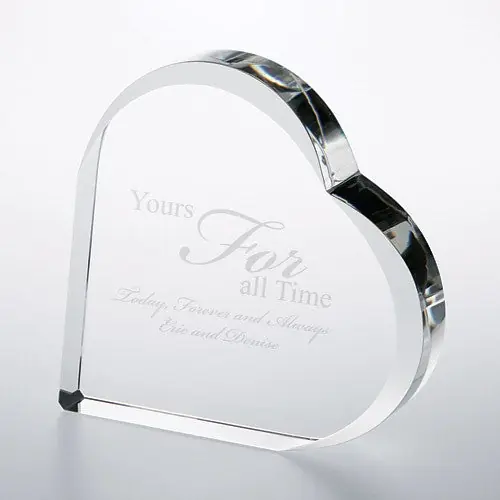 Heart Keepsake Optical Crystal Award