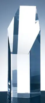 Hexagon Tower Optical Crystal Award - Medium