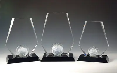 Premier Golf Crystal Trophy - Large