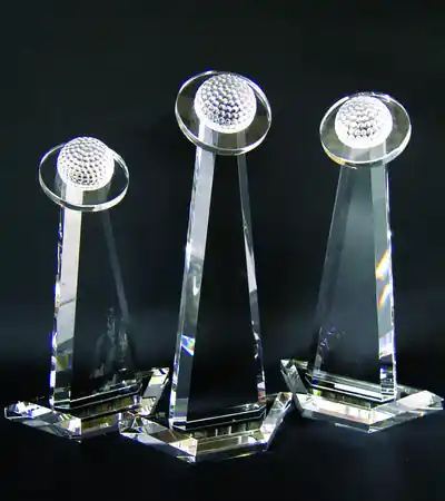 Halo Golf Tower Crystal Trophy - Medium