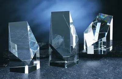 Pentagon Crystal Award - Large