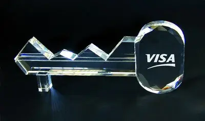 Key Crystal Award - Small