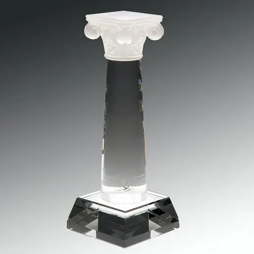 Unique Lead Crystal Column Award